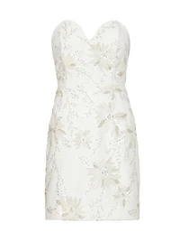 Ronni Cady Embroidered Sheath Dress