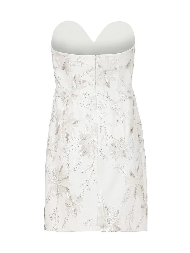 Ronni Cady Embroidered Sheath Dress