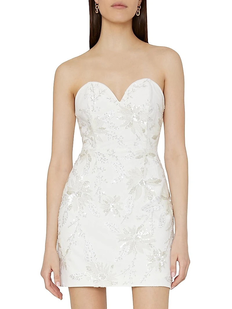 Ronni Cady Embroidered Sheath Dress