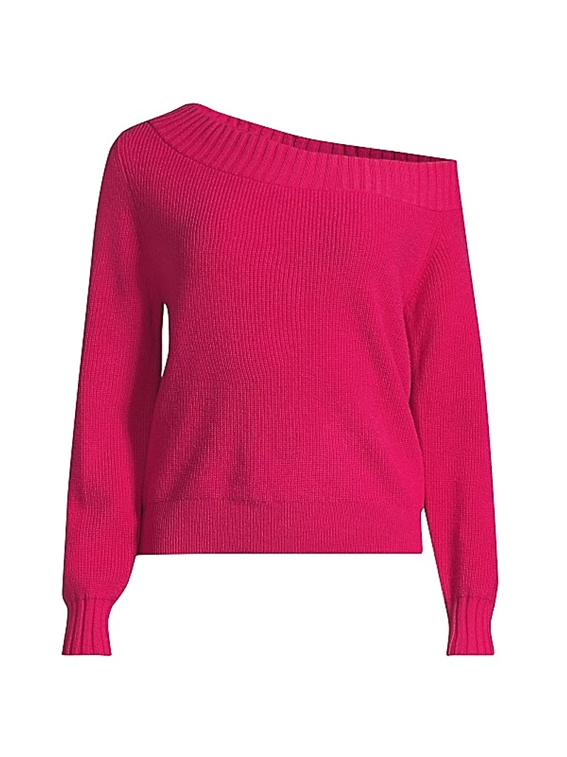 One-Shoulder Wool Sweater