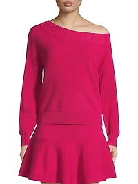 One-Shoulder Wool Sweater