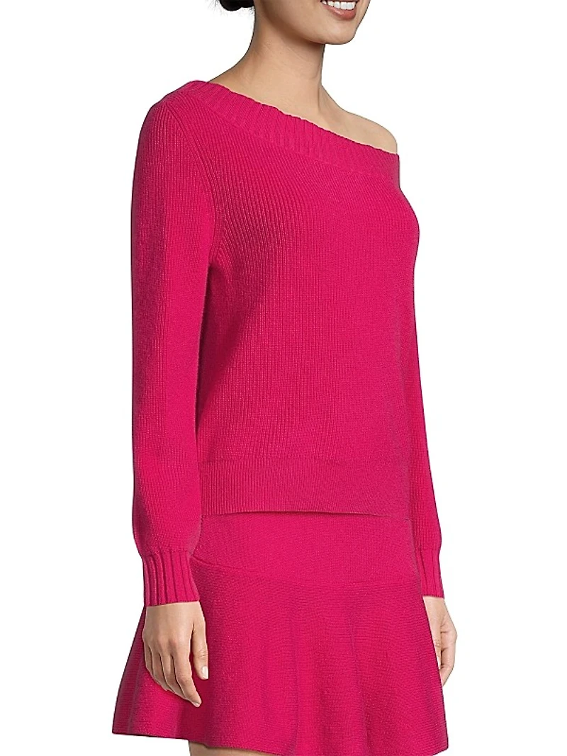 One-Shoulder Wool Sweater