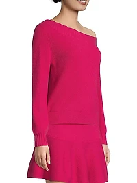 One-Shoulder Wool Sweater