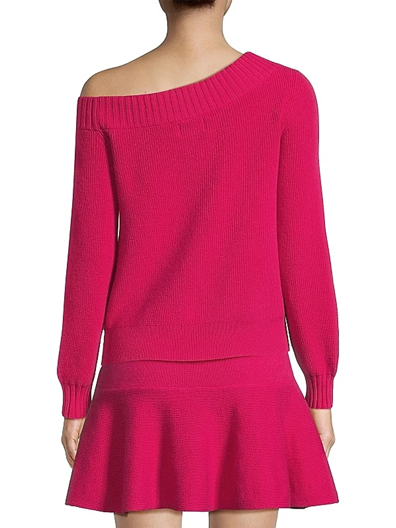 One-Shoulder Wool Sweater