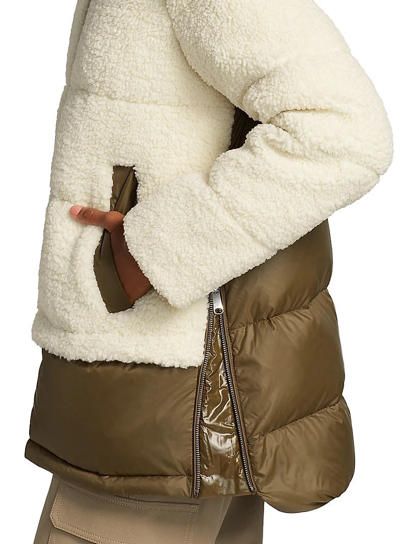 Milan Sherpa & Nylon Coat