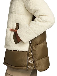 Milan Sherpa & Nylon Coat