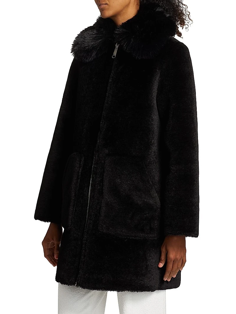 Alison Reversible Sherpa Coat