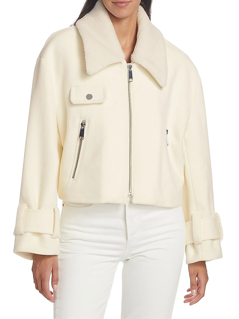 Marisa Cropped Wool Jacket