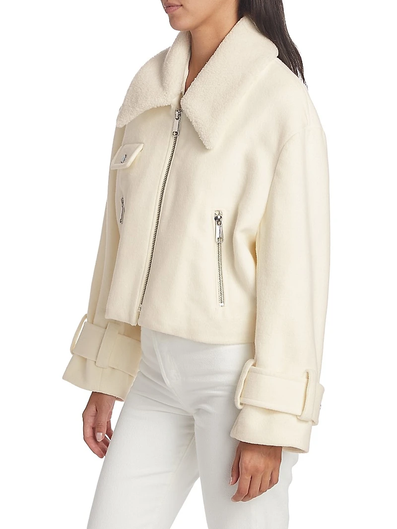 Marisa Cropped Wool Jacket