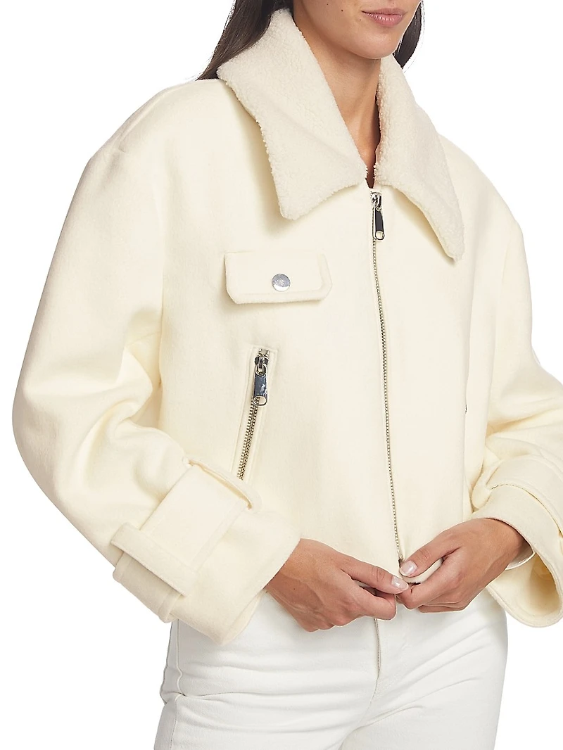 Marisa Cropped Wool Jacket