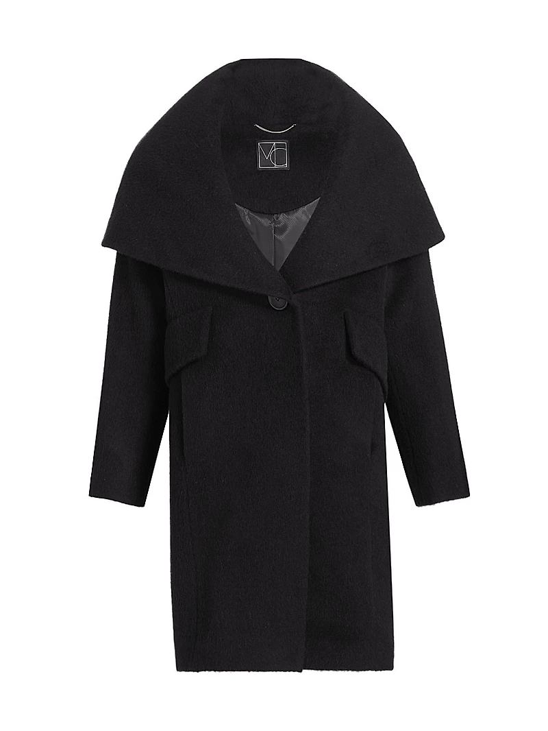 Lori Cape-Hood Cocoon Coat