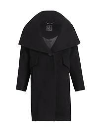 Lori Cape-Hood Cocoon Coat