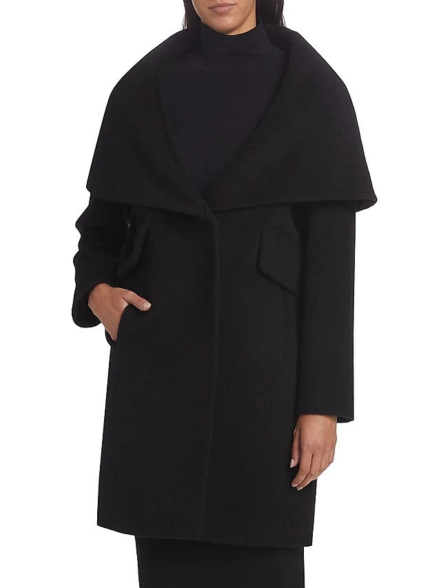 Mercer Collective Lori Cape-Hood Cocoon Coat The Summit