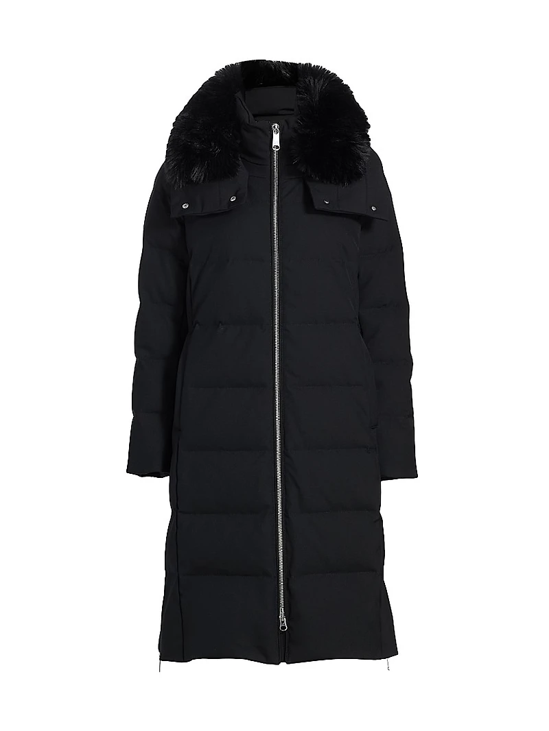 Ella Faux Fur-Trim Down Parka
