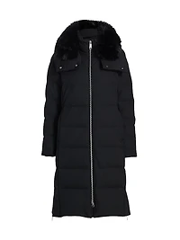 Ella Faux Fur-Trim Down Parka