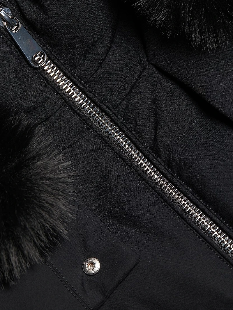 Ella Faux Fur-Trim Down Parka