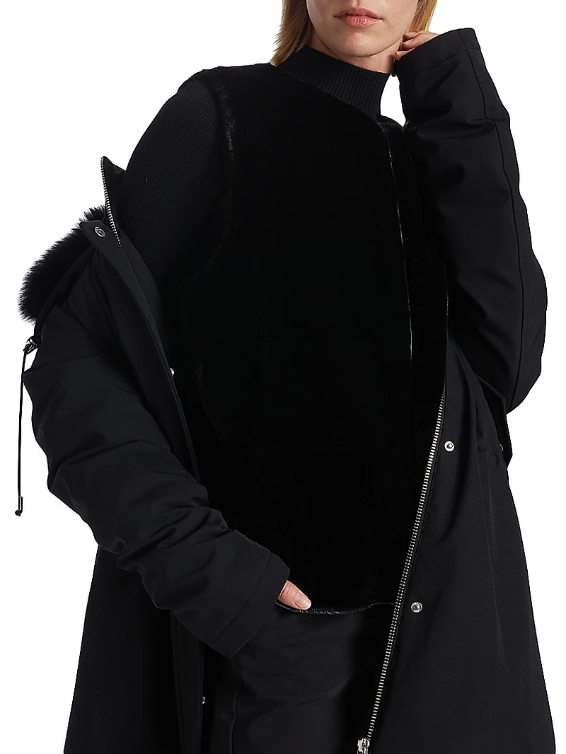 Ani 2-In-1 Hooded Down Parka