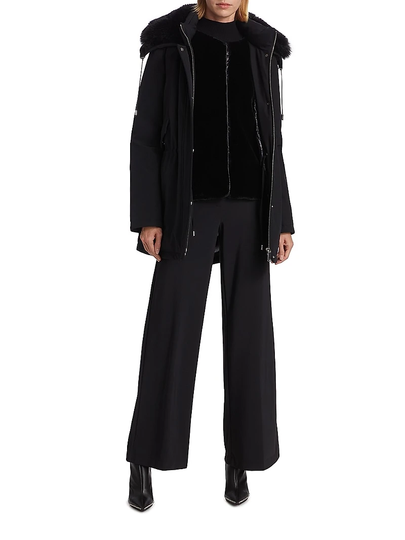 Ani 2-In-1 Hooded Down Parka