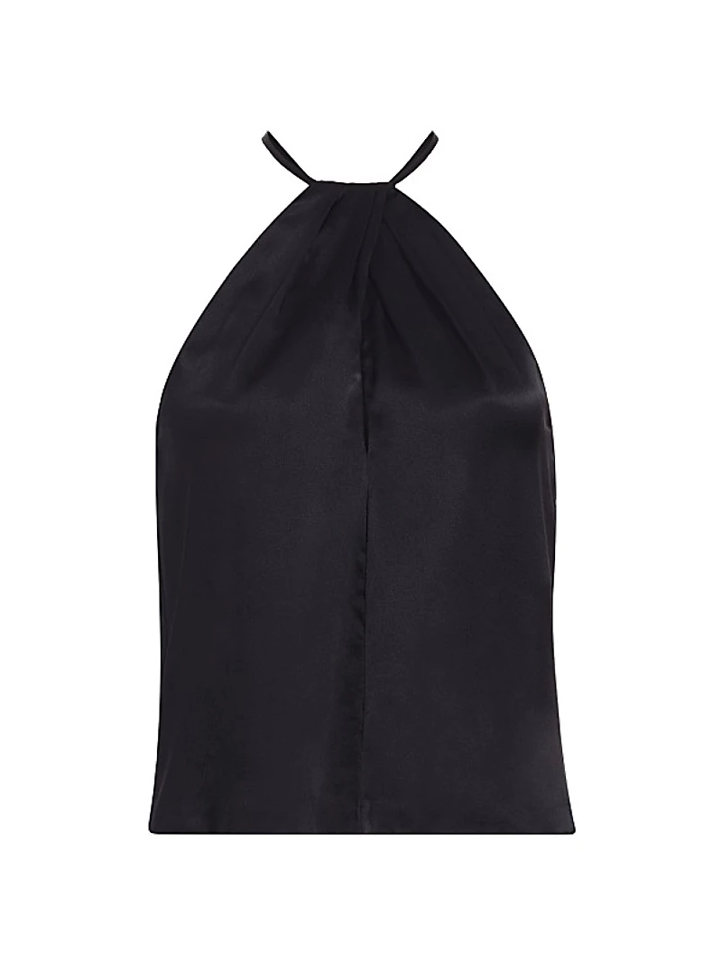Edwige Silk Halter Top