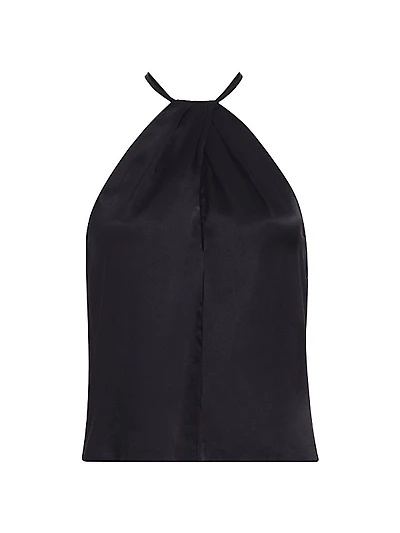 Edwige Silk Halter Top