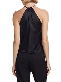 Edwige Silk Halter Top