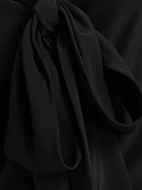 Angelique Silk Tie-Neck Blouse