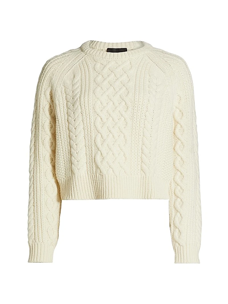 Coras Wool Cable-Knit Sweater