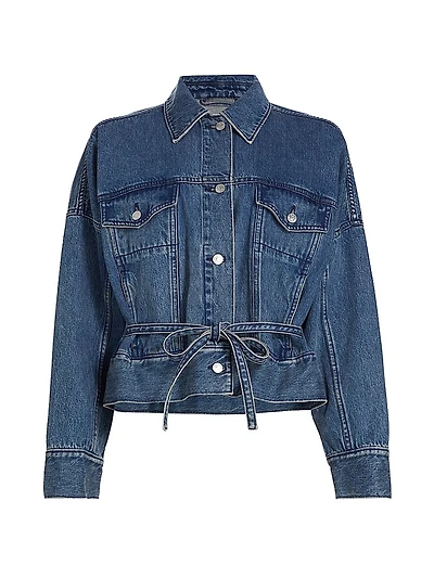 E24 Belted Denim Jacket