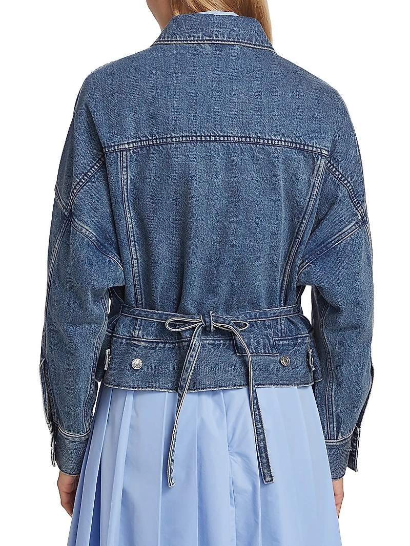E24 Belted Denim Jacket