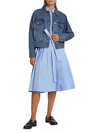 E24 Belted Denim Jacket