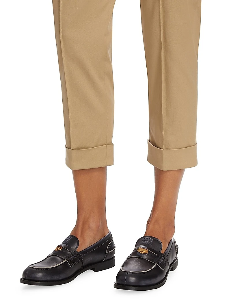 Cropped Carrot Trousers