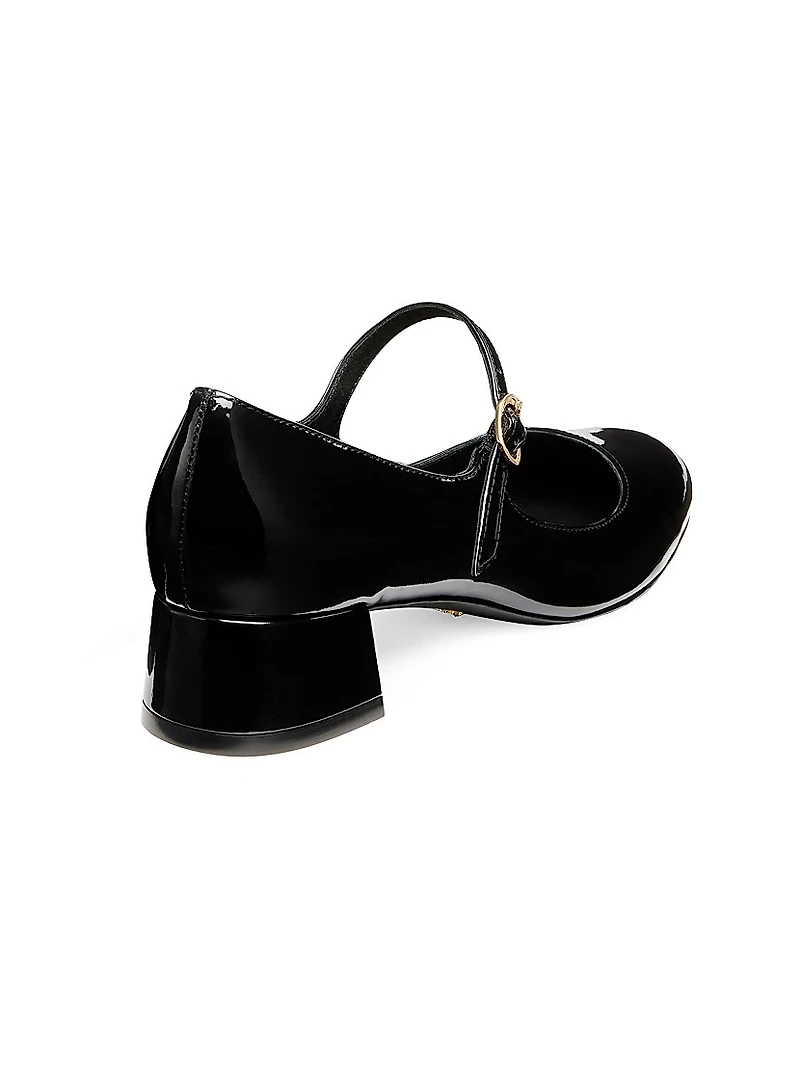 Vivienne 35MM Leather Mary Jane Pumps