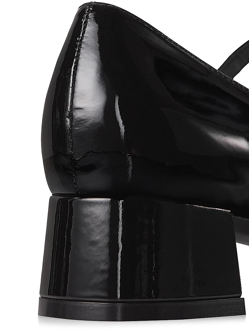 Vivienne 35MM Leather Mary Jane Pumps