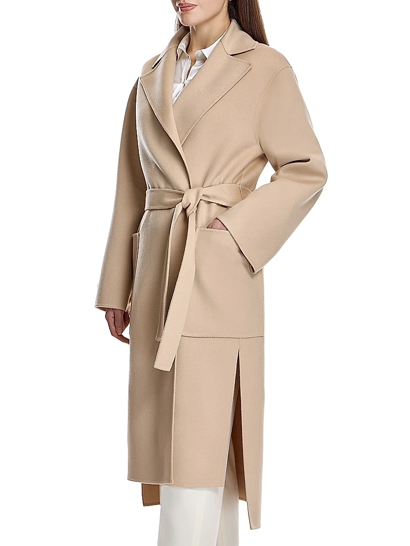 Belted Wool & Cashmere Coat
