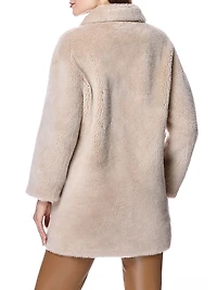 Plush Lamb's Wool Peacoat