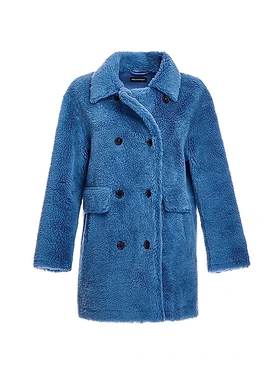 Plush Lamb's Wool Peacoat