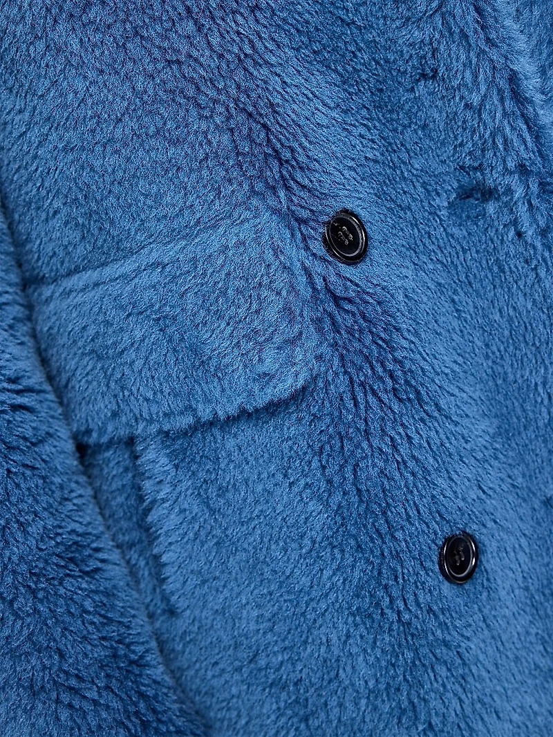 Plush Lamb's Wool Peacoat
