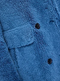 Plush Lamb's Wool Peacoat