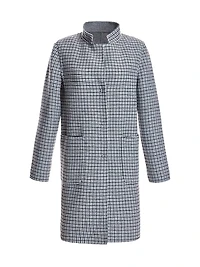 Reversible Microcheck Coat