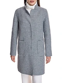 Reversible Microcheck Coat