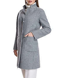 Reversible Microcheck Coat