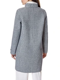 Reversible Microcheck Coat