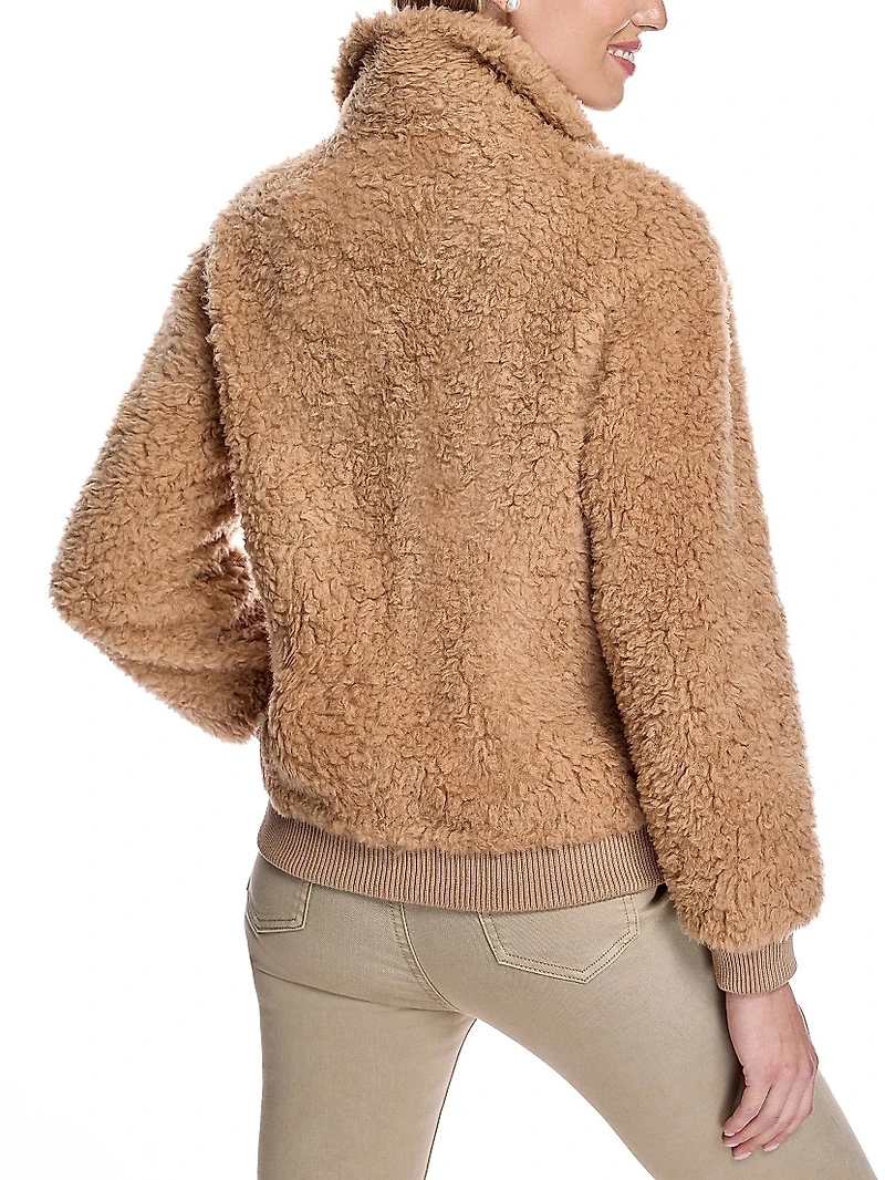 Teddy Lambswool Bomber Jacket