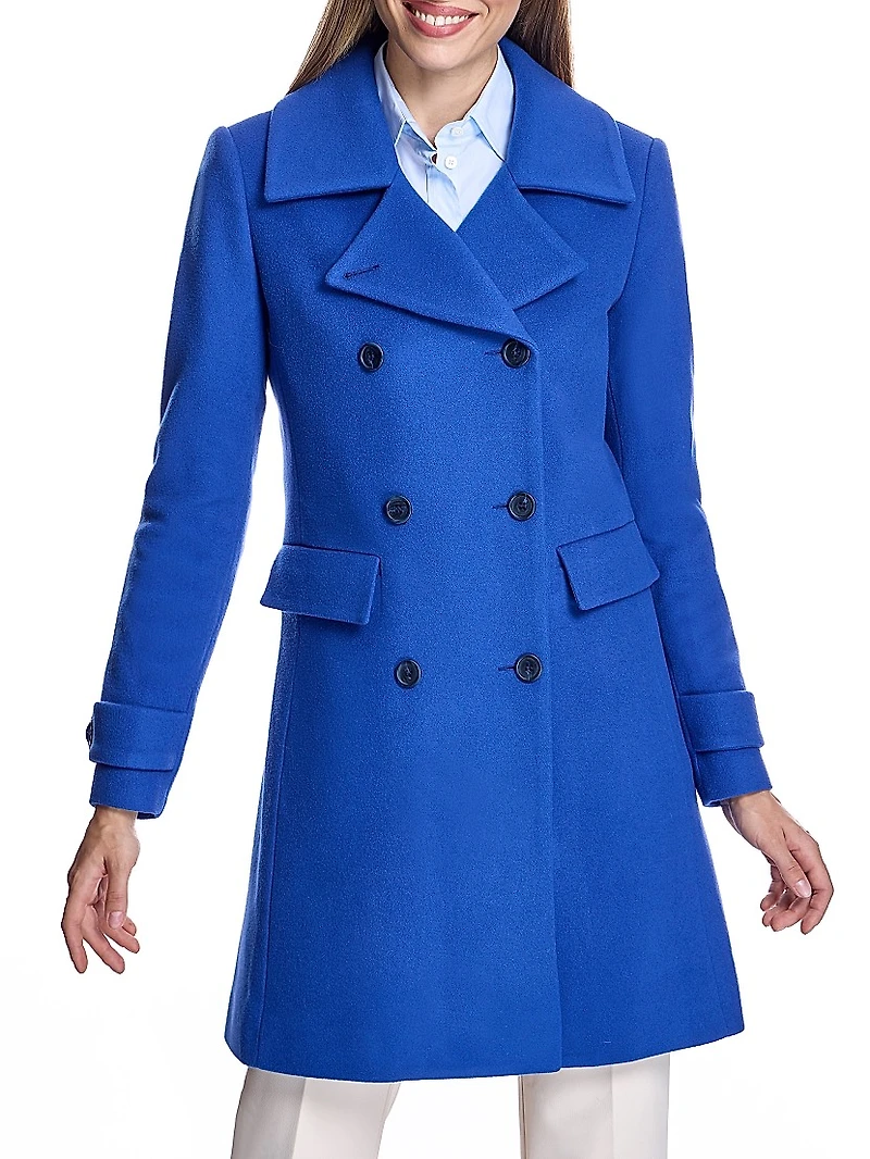 Double-Breasted Wool Coat