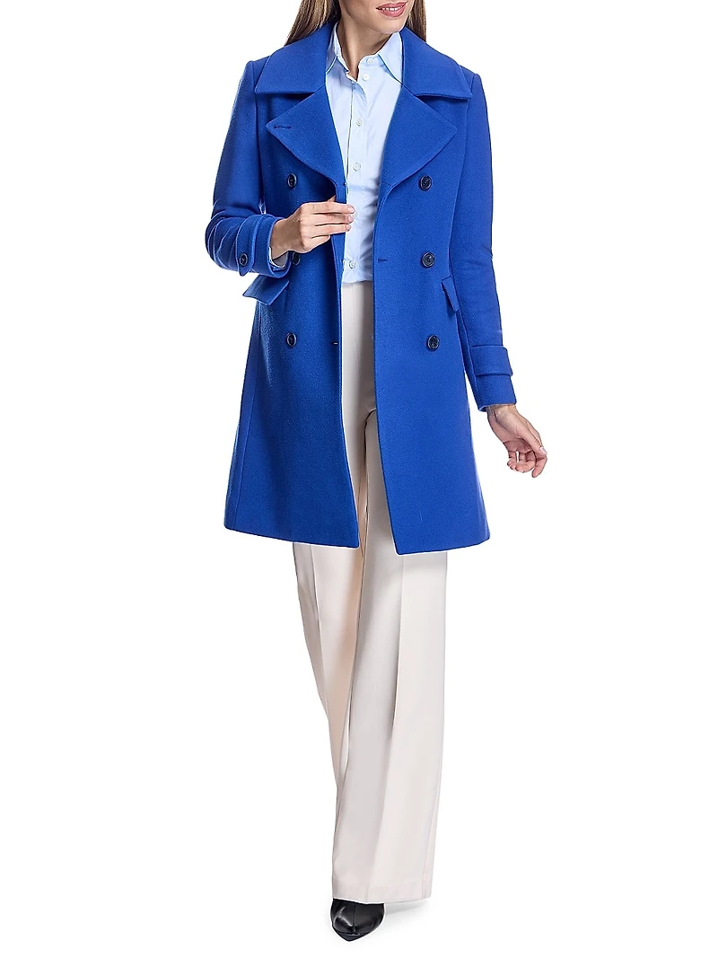 Double-Breasted Wool Coat