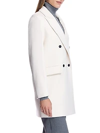 Double-Breasted Wool-Blend Peacoat