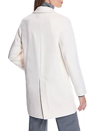 Double-Breasted Wool-Blend Peacoat