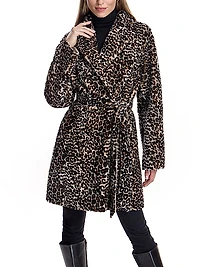 Reversible Leopard Shearling Coat