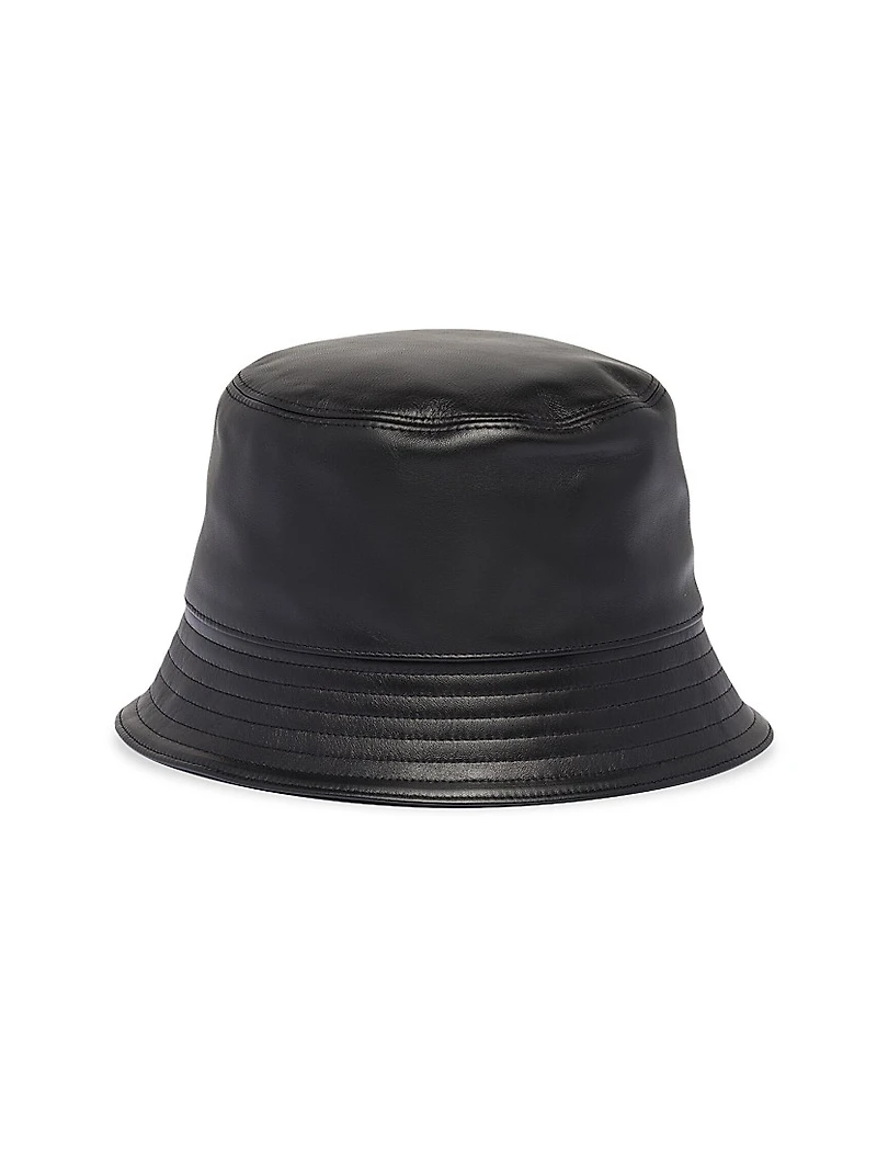 Nappa Leather Bucket Hat