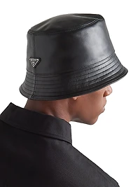 Nappa Leather Bucket Hat